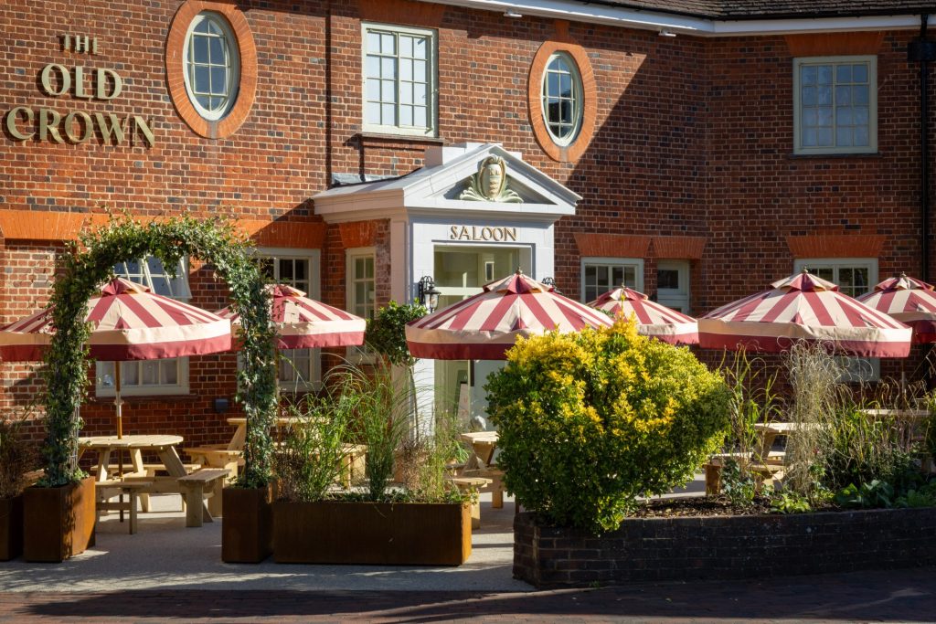 The Old Crown Great Bookham interior or parking area